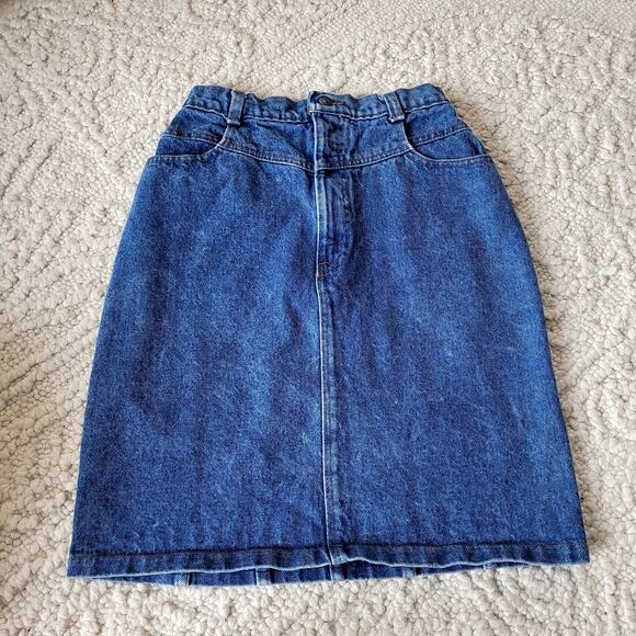 Vintage Jean Skirt Denim Hunt Club - Picture 1 of 5